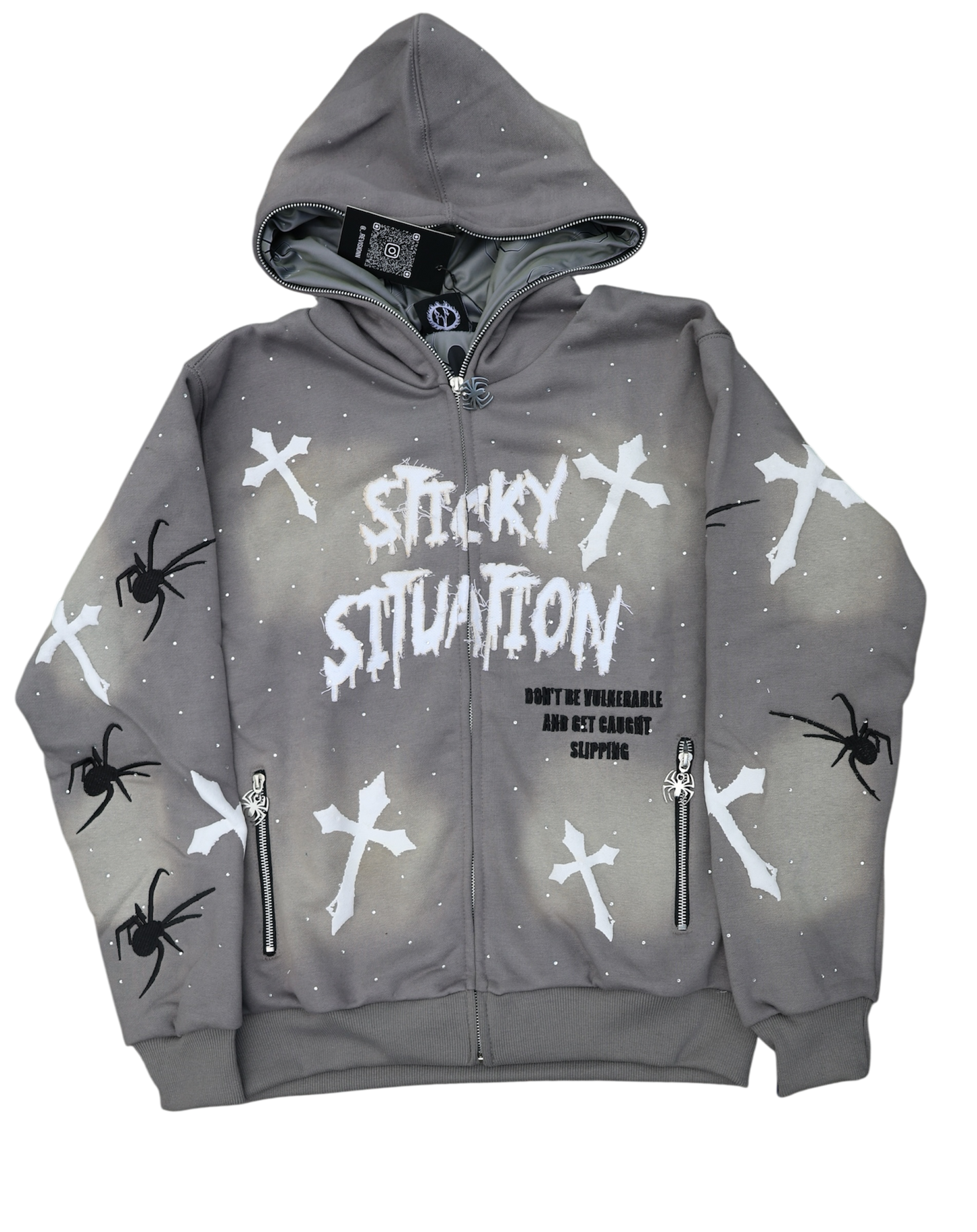 "Sticky Situation" Full-Zip