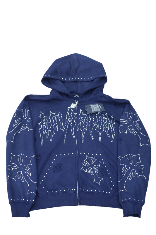 Navy Rhinestone Jacket