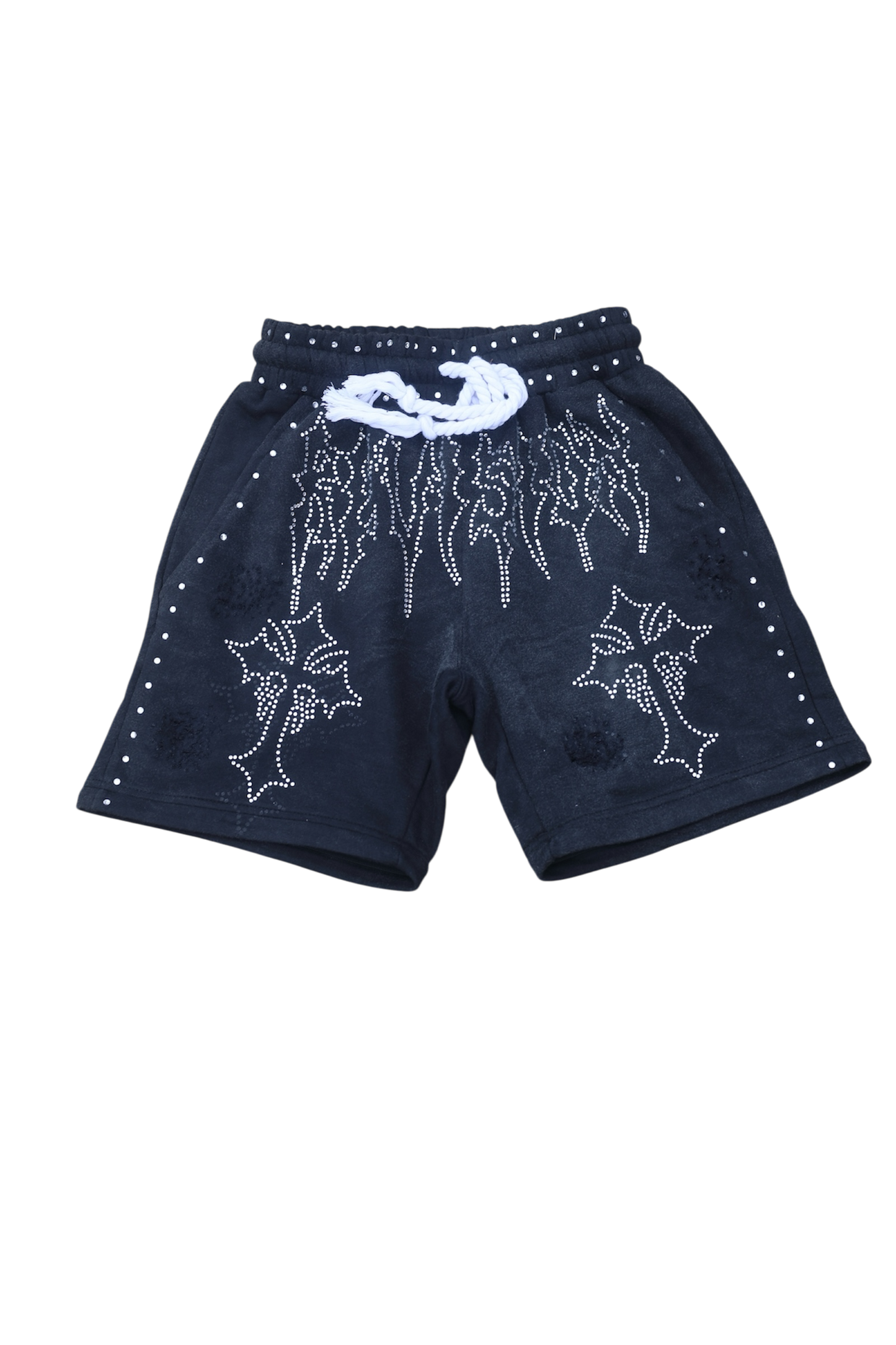 Black  Rhinestone Pants/ Shorts (only)